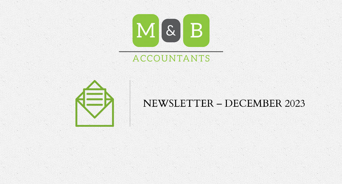 M + B Accountants - December 2023 Newsletter
